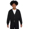 Nike Kids' Sportswear Metro Cardigan In Black