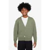 Nike Kids' Sportswear Metro Cardigan In Oil Green