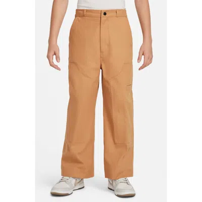 Nike Kids' Sportswear Metro Carpenter Pants In Orange