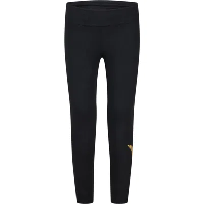Nike Kids' Sportswear Shine Swoosh Leggings In Black