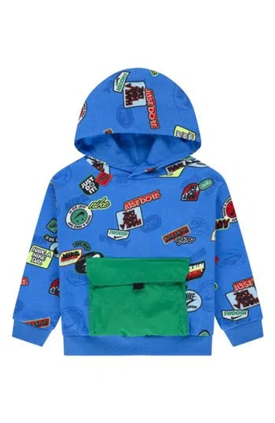 Nike Kids' Sportswear Soa French Terry Hoodie In Blue