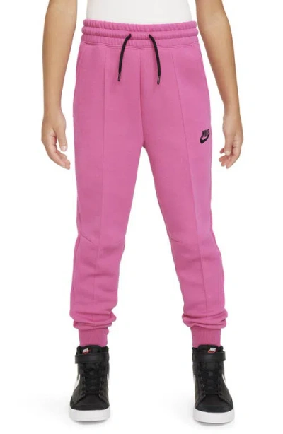Nike Kids' Sportswear Tech Fleece Joggers In Alchemy Pink/black/black