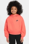 Nike Women's  Sportswear Tech Fleece Girls' Oversized Hoodie In Magic Ember/black