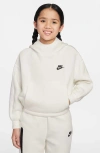 Nike Women's  Sportswear Tech Fleece Girls' Oversized Hoodie In Sail/black