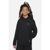 Nike Kids' Big Boys Sportswear Tech Fleece Pullover Hoodie In Black,black,black