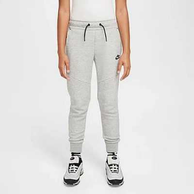 Nike Kids' Sportswear Tech Fleece Reflective Jogger Pants In Dark Grey Heather/black/black