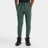 Nike Kids' Sportswear Tech Fleece Reflective Jogger Pants In Vintage Green/black/black