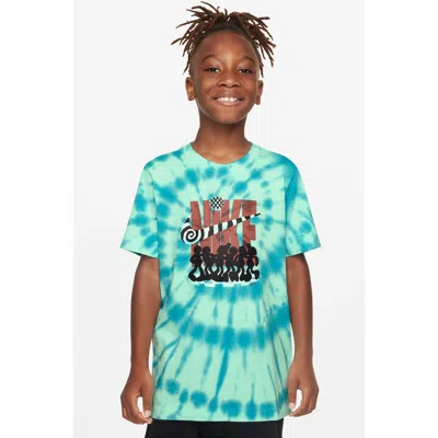 Nike Kids' Sportswear Tie Dye Graphic T-shirt In Blue