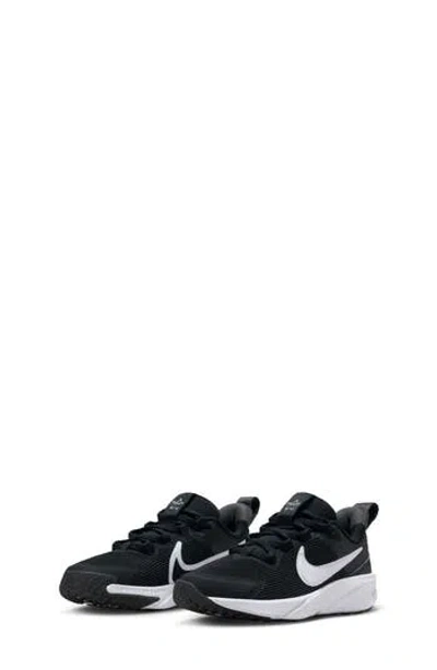Nike Kids' Star Runner 4 Nn Gs Sneaker In Black/white/anthracite