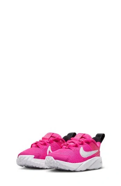 Nike Kids' Star Runner 4 Sneaker In Pink/white/black