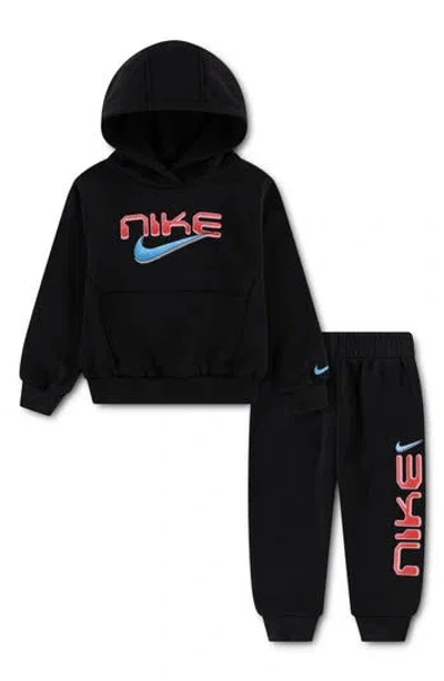 Nike Kids' Stock Fleece Hoodie & Pants Set In Black