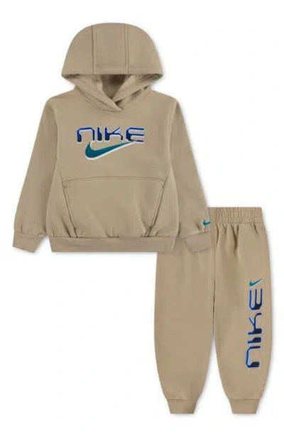 Nike Kids' Stock Fleece Hoodie & Pants Set In Neutral