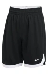 Nike Kids' Stock Practice Shorts In Black/white/white