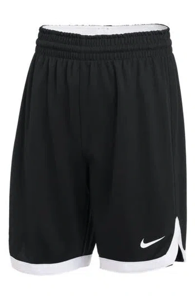 Nike Kids' Stock Practice Shorts In Black/white/white