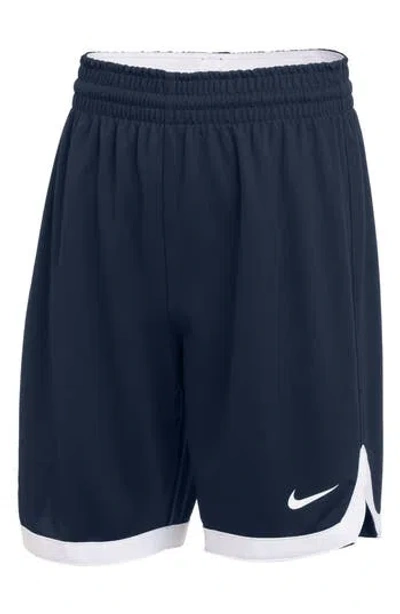 Nike Kids' Stock Practice Shorts In Navy/white/white