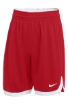 Nike Kids' Stock Practice Shorts In Scarlet/white/white