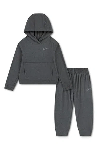 Nike Kids' Sunset Knit Hoodie & Pants Set In Black