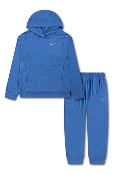 Nike Kids' Sunset Knit Hoodie & Pants Set In Blue