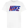 Nike Kids' Swoosh Block Graphic T-shirt In Blue