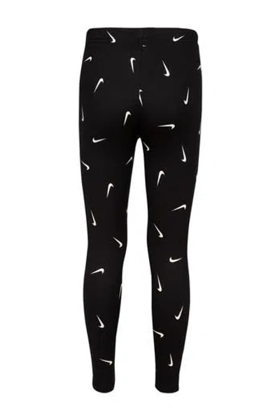 Nike Kids' Swoosh Fetti Leggings In Black
