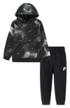 Nike Kids' Swoosh Fleece Set In Black