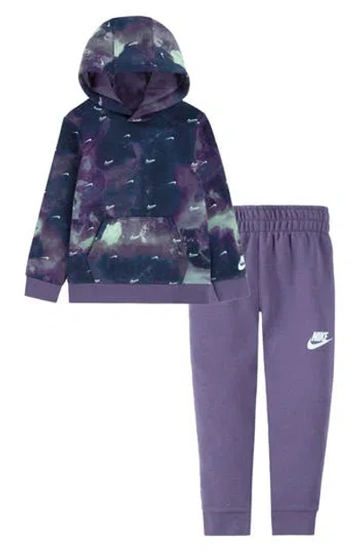 Nike Kids' Swoosh Fleece Set In Multi