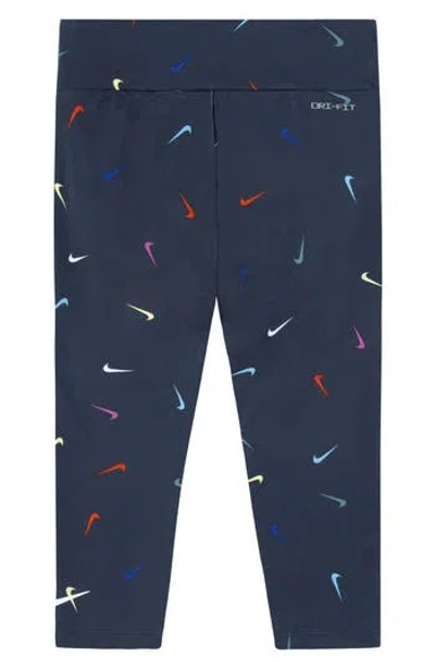 Nike Kids' Swoosh Leggings In Black