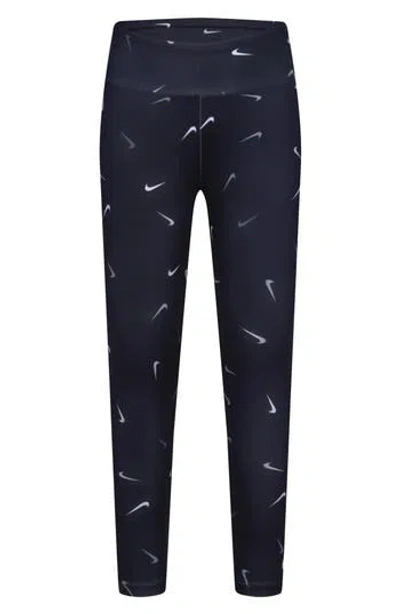 Nike Kids' Swoosh Leggings In Black