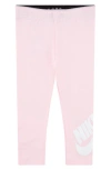 Nike Kids' Swoosh Logo Leggings In Pink Foam