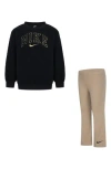 Nike Kids' Swoosh Spirit Sweater & Leggings Set In Hemp