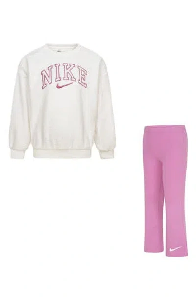 Nike Kids' Swoosh Spirit Sweater & Leggings Set In Multi