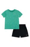 Nike Kids' T-shirt & Shorts Set In Green