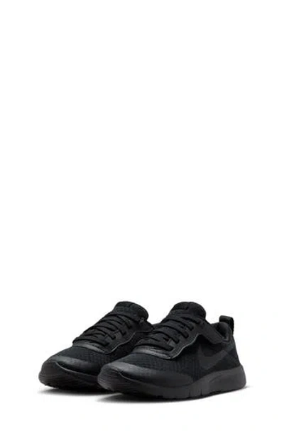 Nike Kids' Tanjun Ez Sneaker In Black/black/black