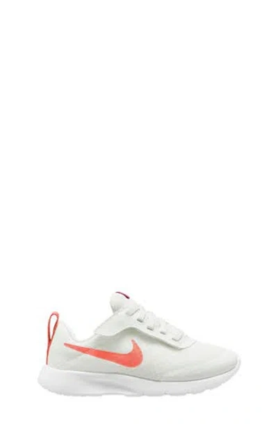 Nike Kids' Tanjun Ez Sneaker In White/orange/red