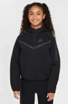Nike Kids' Tech Fleece Full Zip Hoodie In Black