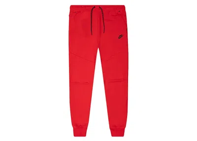 Pre-owned Nike Kids' Tech Fleece Joggers In University Red/black