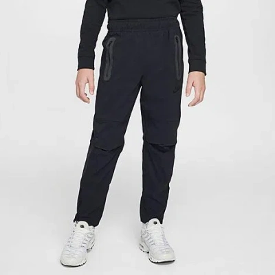 Nike Kids' Tech Woven Pants In Black/black