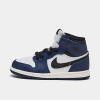 Nike Babies' Jordan Kids' Toddler Air Retro 1 High Og Casual Shoes In Midnight Navy/black/white/sail
