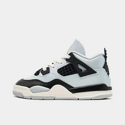 Nike Babies' Jordan Kids' Toddler Air Retro 4 Basketball Shoes In Pure Platinum/metallic Gold/black/sail