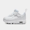 Nike Air Max 90 Easyon Baby/toddler Shoes In White/metallic Silver/white