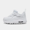Nike Air Max 90 Easyon Baby/toddler Shoes In White/white/metallic Silver