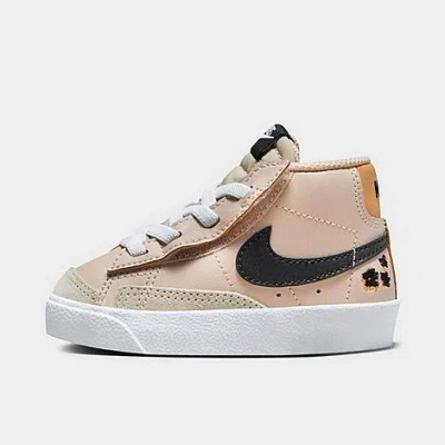 Nike Babies'  Kids' Toddler Blazer Mid '77 Easyon Casual Shoes (2c-10c) In Sanddrift/twine/white/black