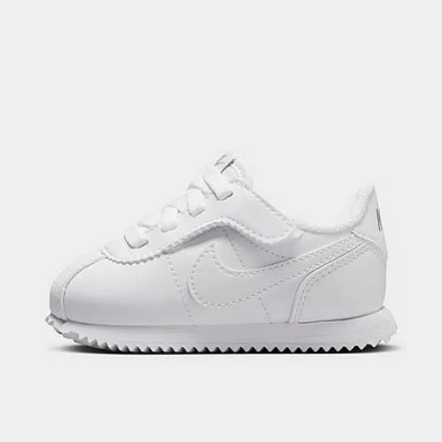 Nike Kids' Toddler Cortez Easyon Casual Shoes (2c-c) In White/white/wolf Grey