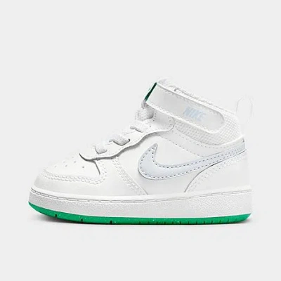 Nike Babies'  Kids' Toddler Court Borough Mid 2 Casual Shoes In White