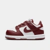 Nike Babies'  Kids' Toddler Dunk Low Casual Shoes In White/redwood/gym Red