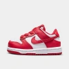 Nike Babies'  Kids' Toddler Dunk Low Casual Shoes In White/university Red/white