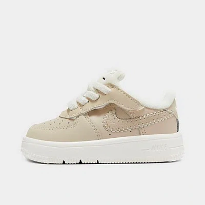Nike Babies'  Kids' Toddler Force 1 Low Easyon Se Casual Shoes In Sanddrift/sail/dark Raisin/pale Ivory