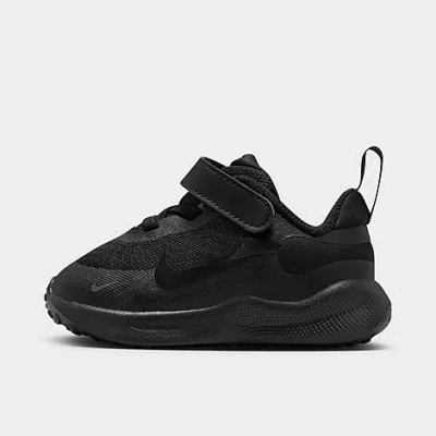 Nike Babies'  Kids' Toddler Revolution 7 Stretch Lace Running Shoes In Black
