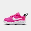 Nike Babies'  Kids' Toddler Star Runner 4 Running Shoes In Fierce Pink/black/playful Pink/white