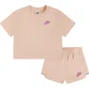 Nike Kids' Towel Terry T-shirt & Shorts Set